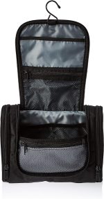 Basics Hanging, Travel Toiletry Bag Organizer, Shower Dopp Kit, Black - Image 5